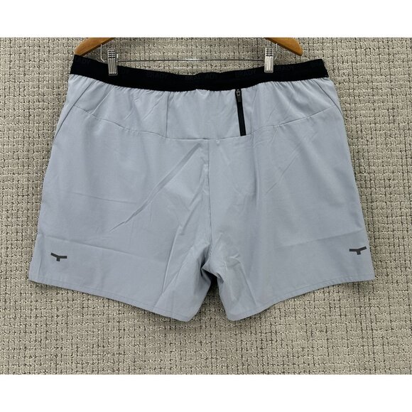 Brady Shorts Mens Size XXL Meteor Grey Pull On Run 5” Lined Pockets Drawstring - Picture 2 of 16